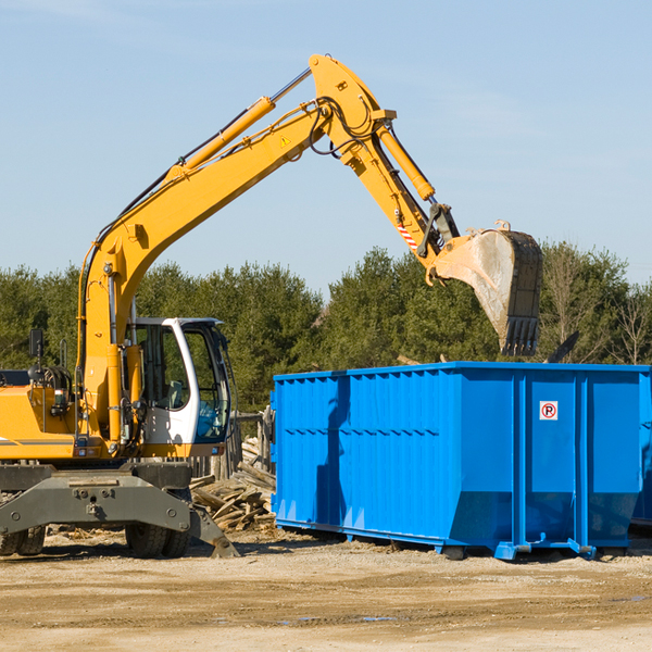 how many times can i have a residential dumpster rental emptied in Bradyville TN